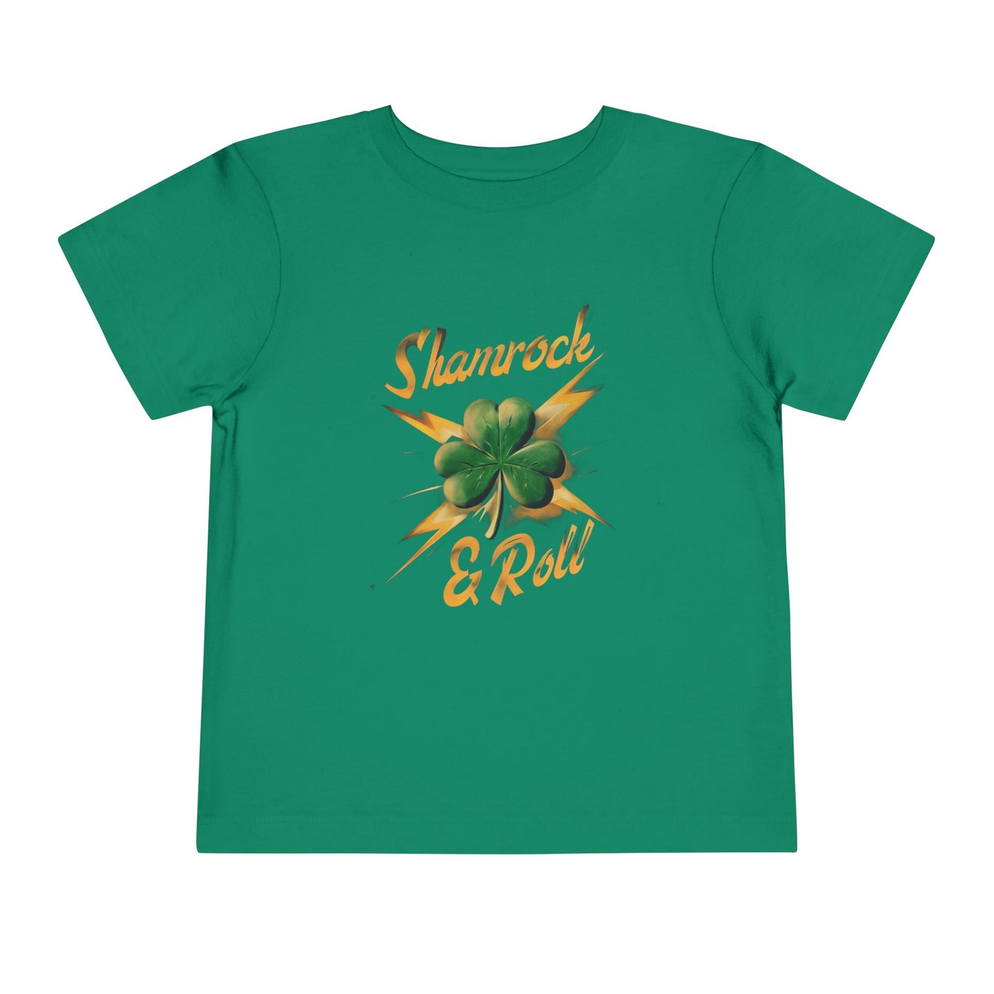 Toddler T- Shirt - Shamrock and Lightning Bolt Design