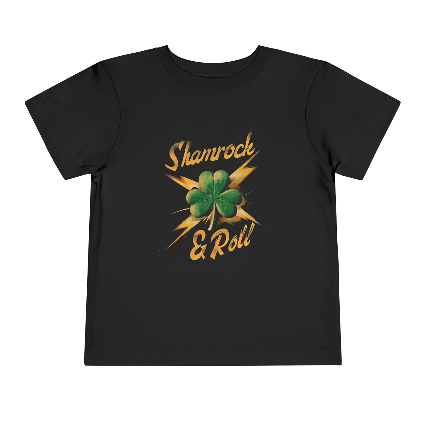 Toddler T- Shirt - Shamrock and Lightning Bolt Design