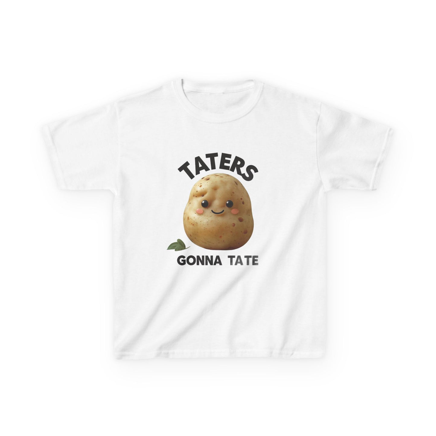 Kids T-Shirt - Smiling Potato 'Taters Gone Tate' Design