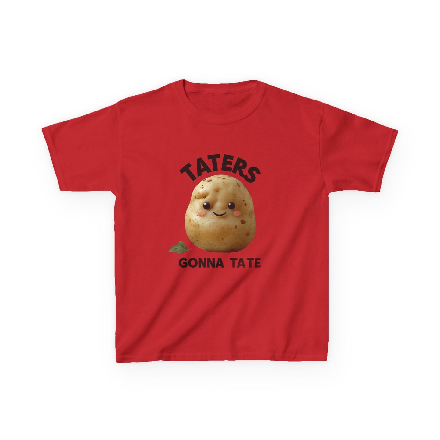 Kids T-Shirt - Smiling Potato 'Taters Gone Tate' Design