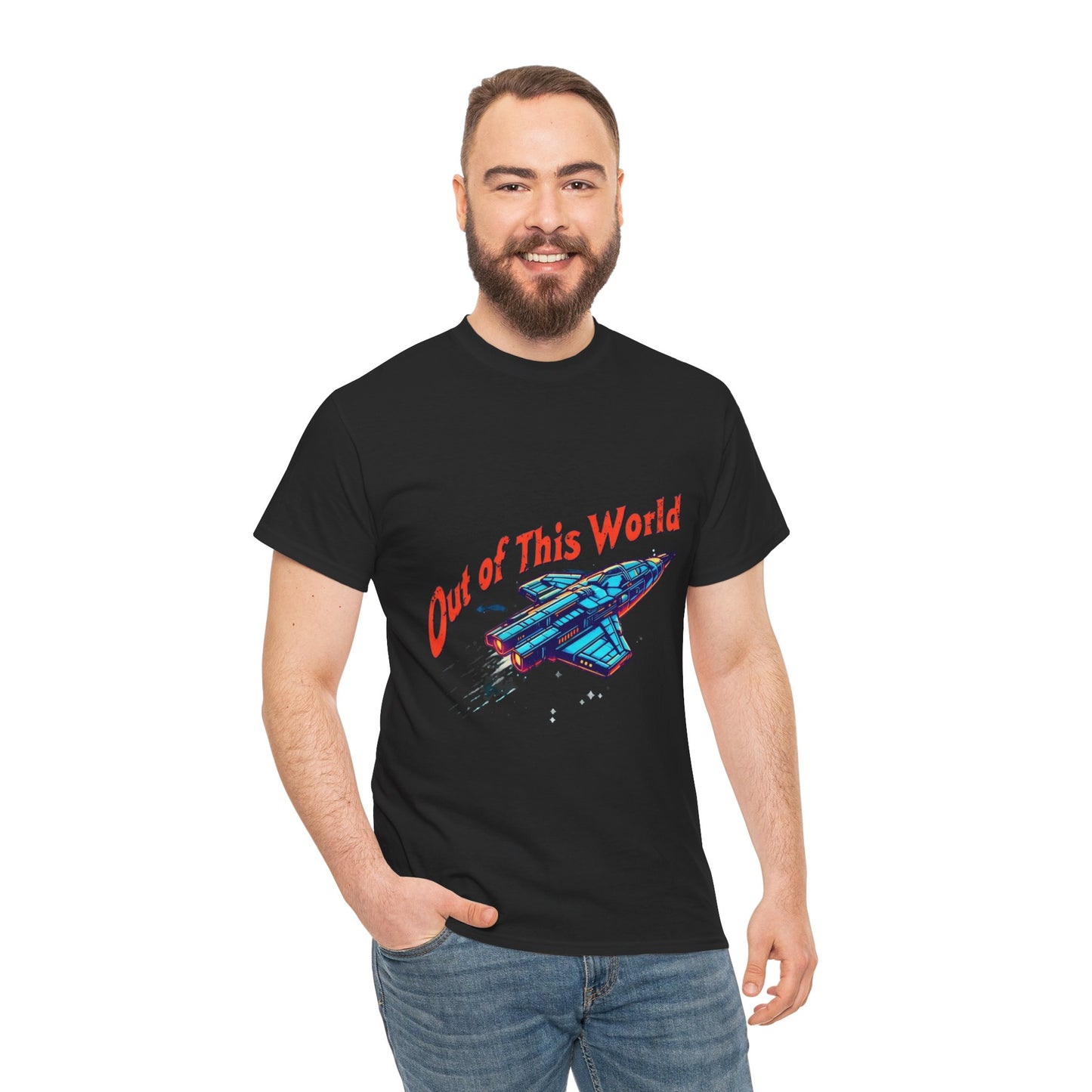 Rocket Ship Unisex Tee - 'Out of This World' Design