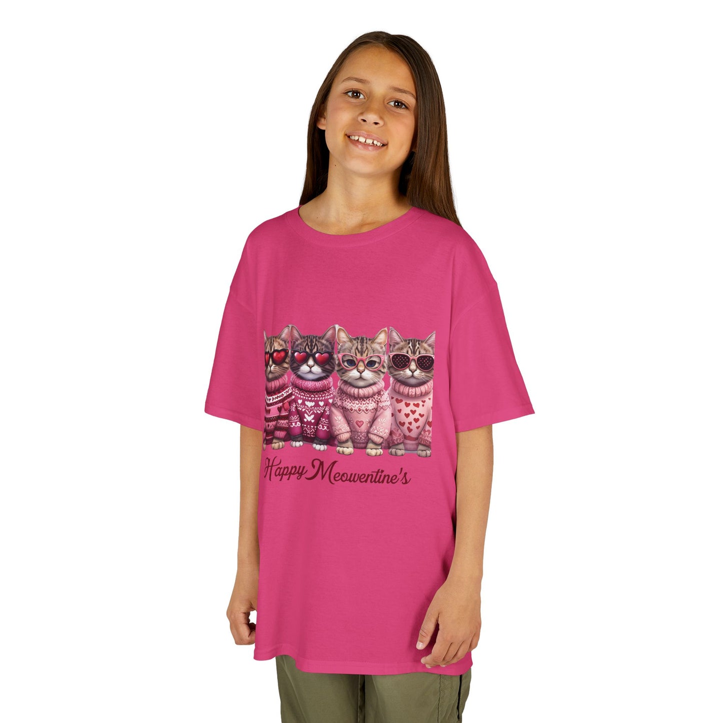 Purrfect Valentine's Cats Sweater Tee