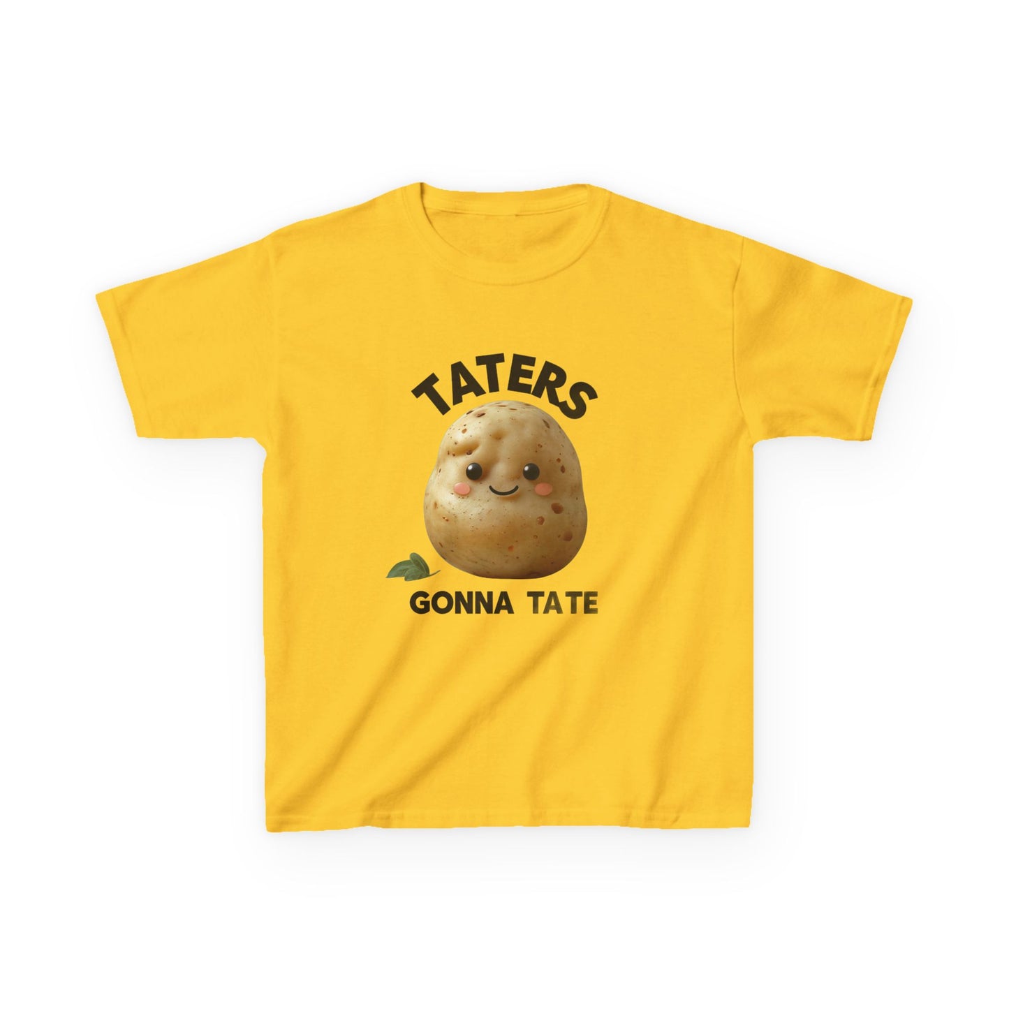 Kids T-Shirt - Smiling Potato 'Taters Gone Tate' Design