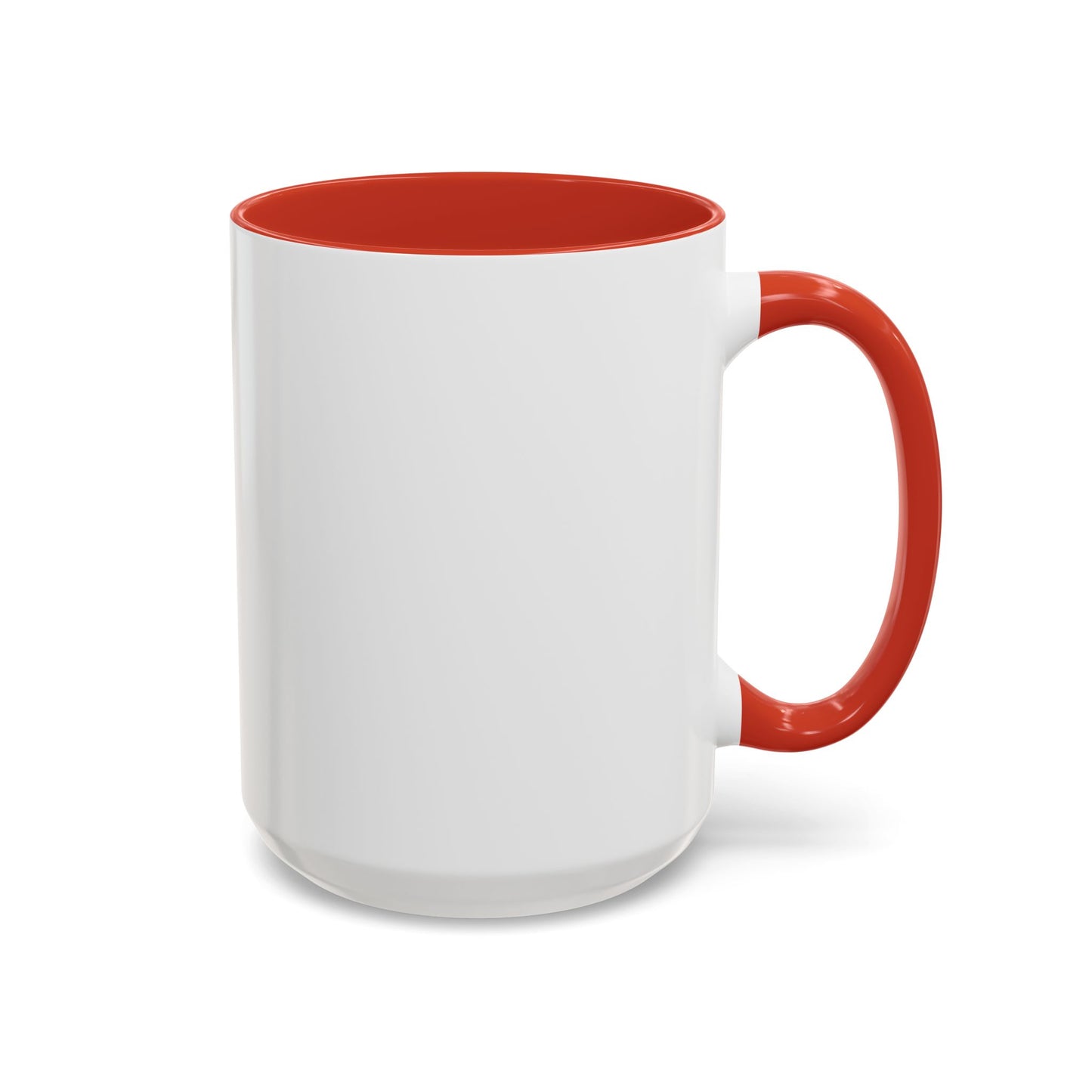 Coffee Mug - Navy Skeleton Sipping Red Mug with Radiation Symbol