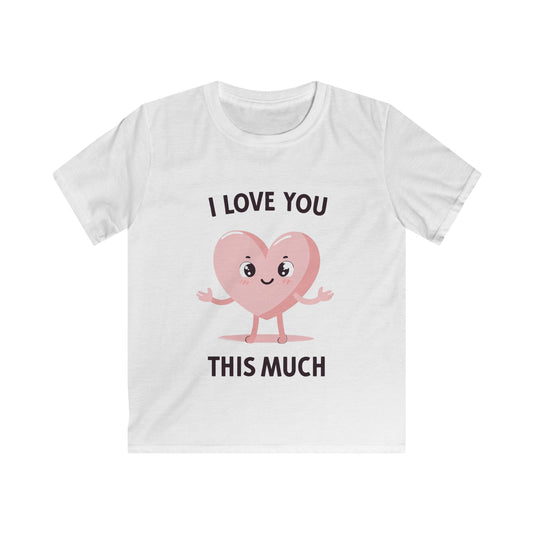 Kids Tee Love Heart Cartoon Character