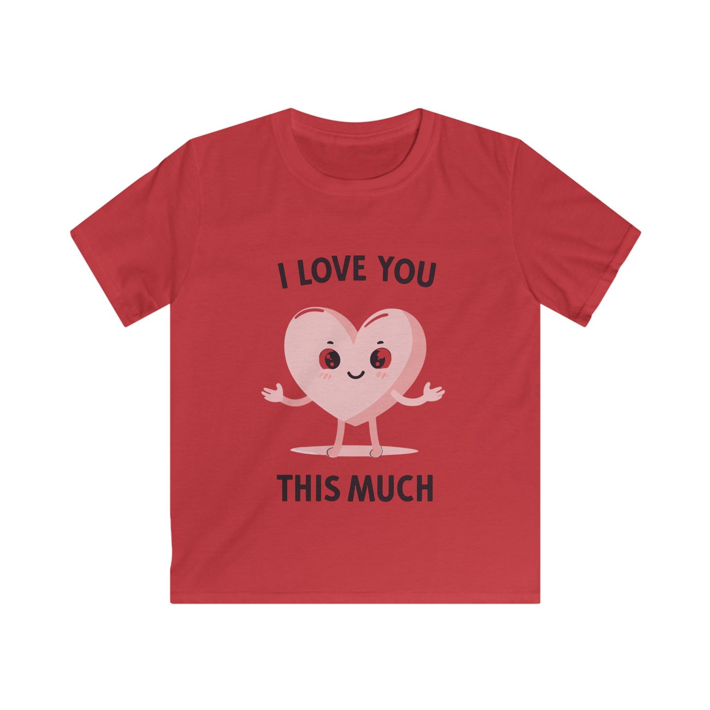 Kids Tee Love Heart Cartoon Character