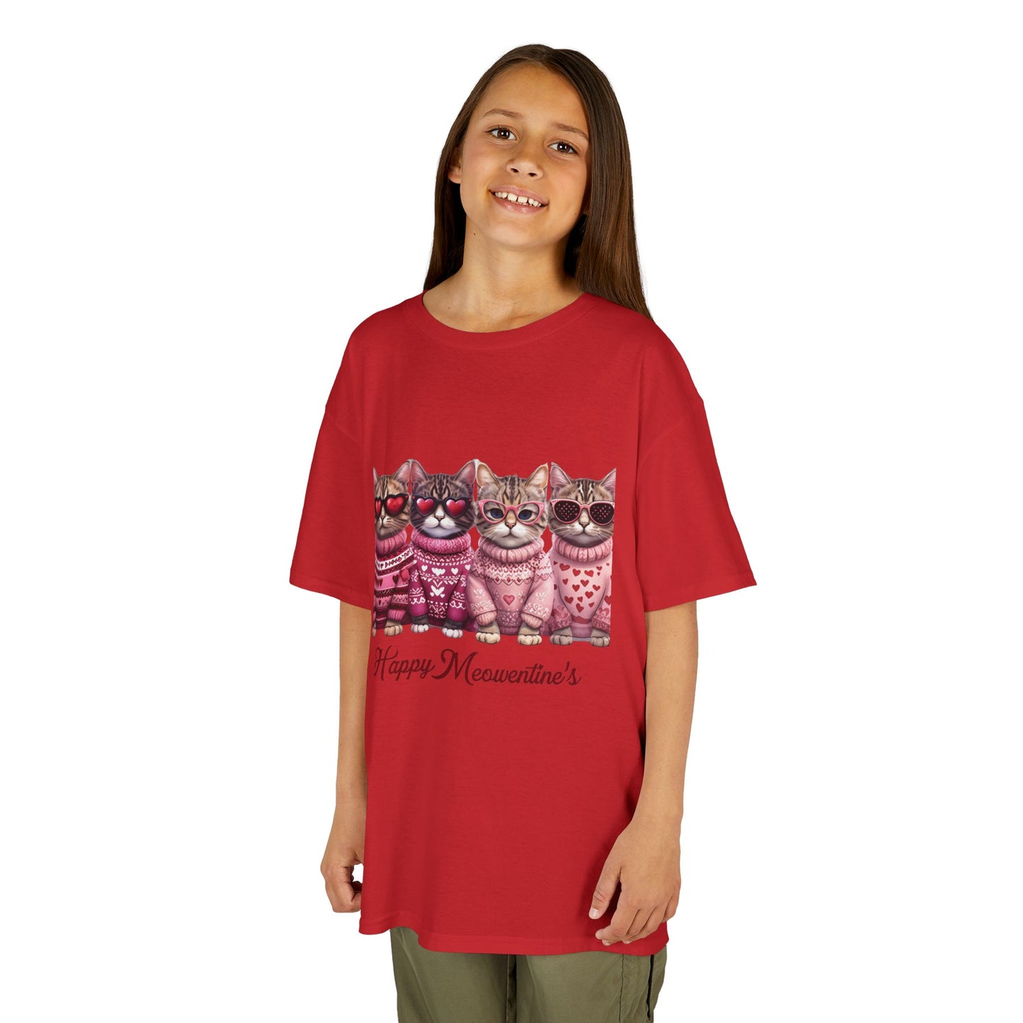 Purrfect Valentine's Cats Sweater Tee