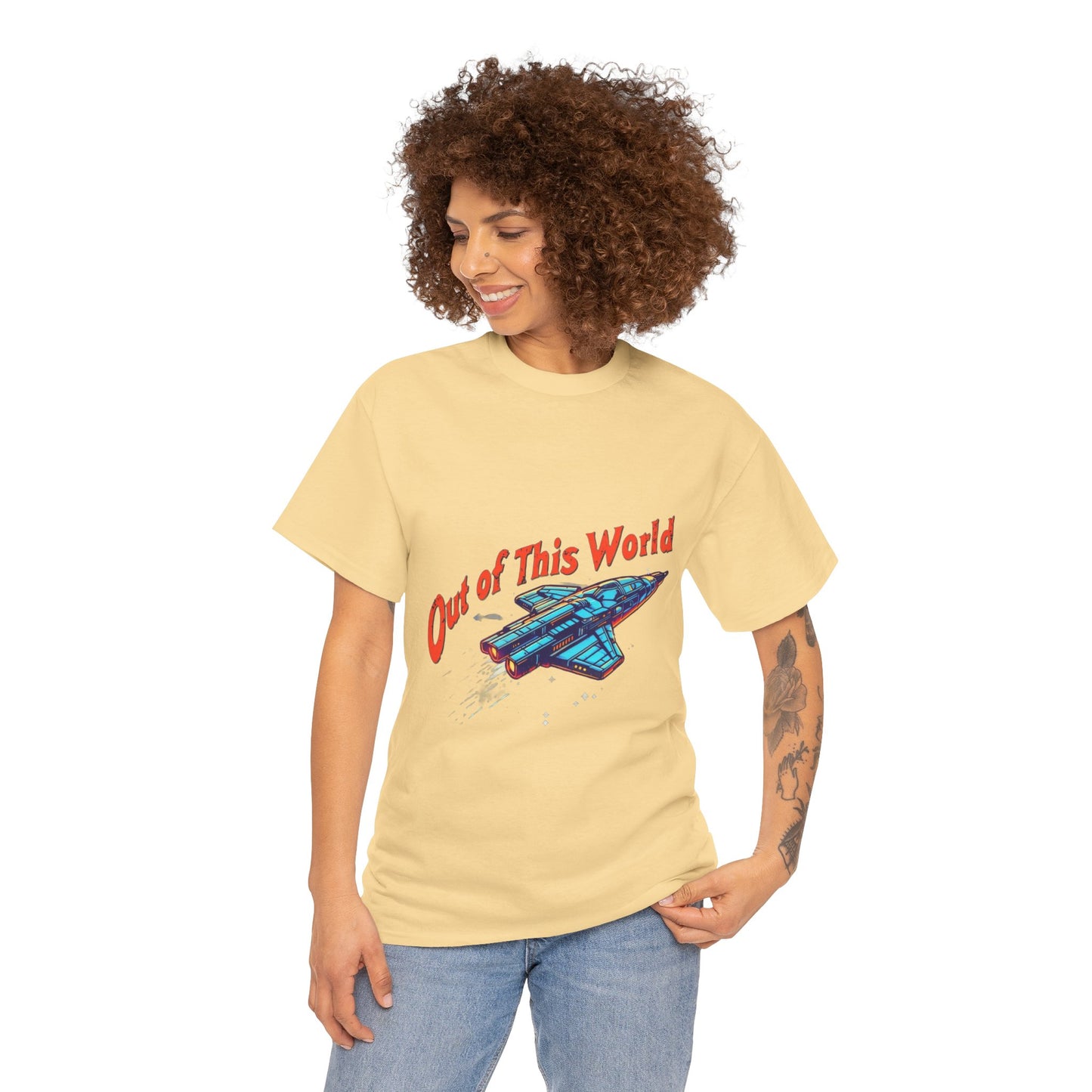 Rocket Ship Unisex Tee - 'Out of This World' Design