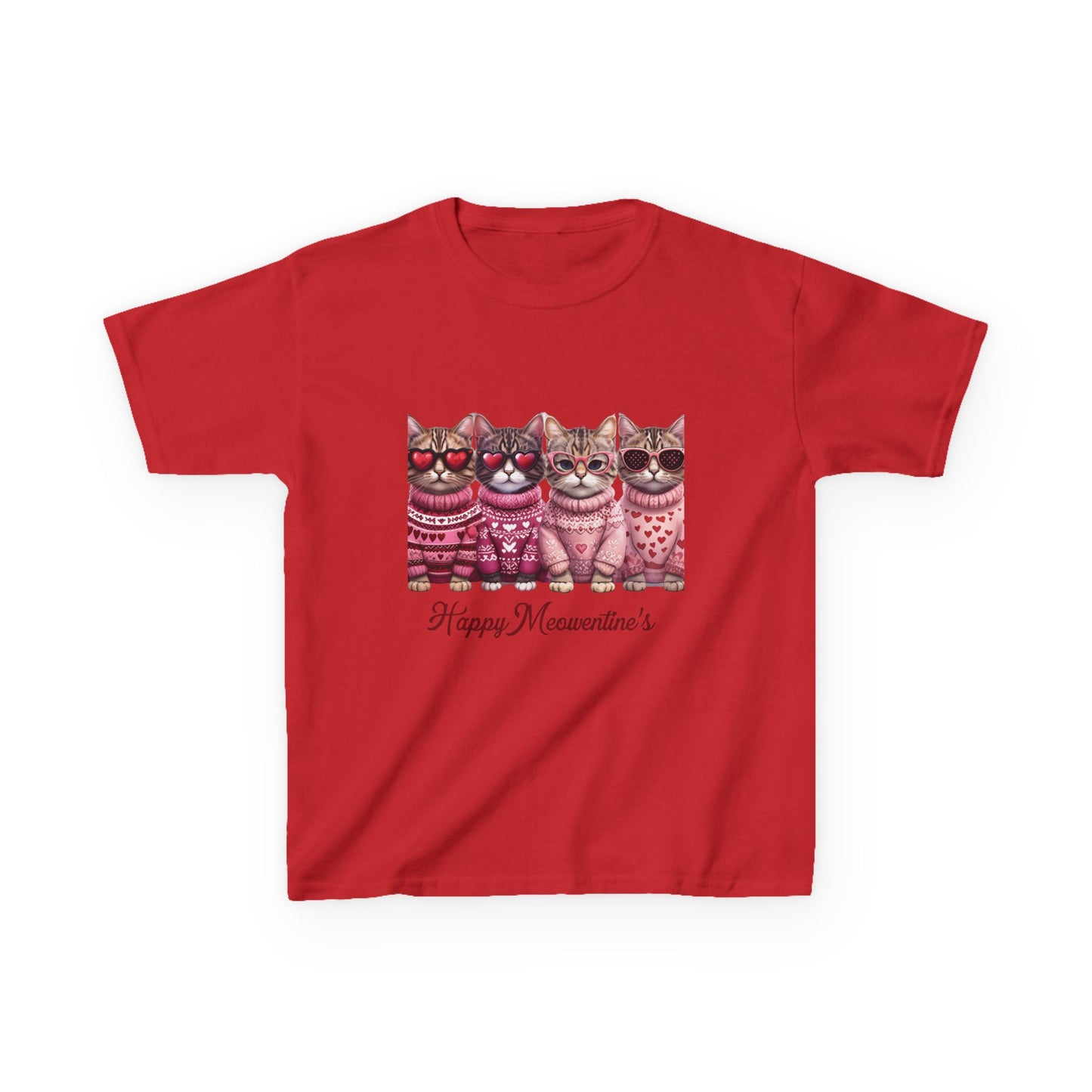 Purrfect Valentine's Cats Sweater Tee