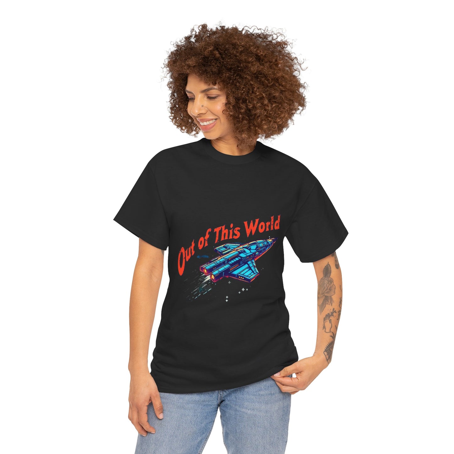 Rocket Ship Unisex Tee - 'Out of This World' Design