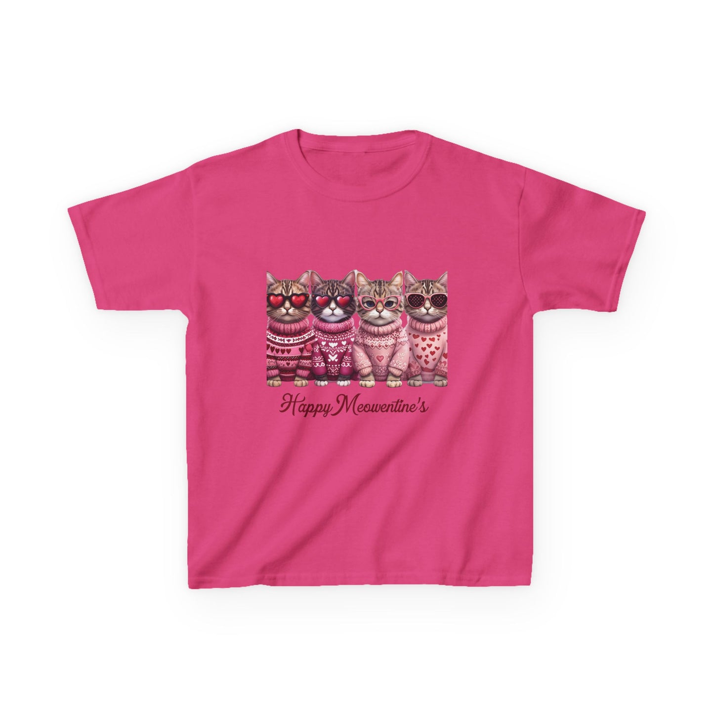 Purrfect Valentine's Cats Sweater Tee