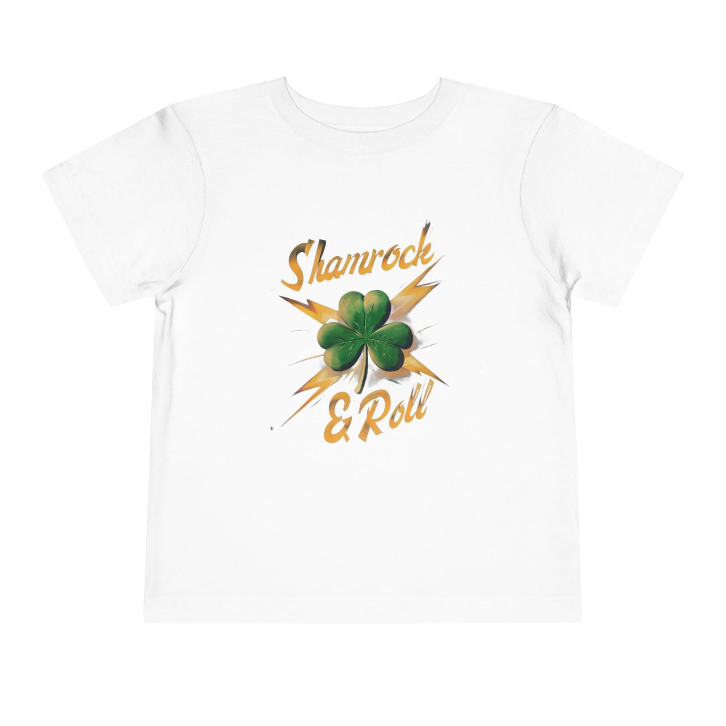 Toddler T- Shirt - Shamrock and Lightning Bolt Design