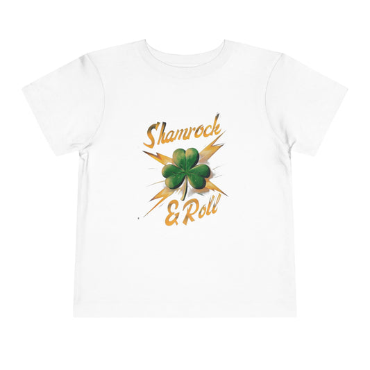 Toddler T- Shirt - Shamrock and Lightning Bolt Design