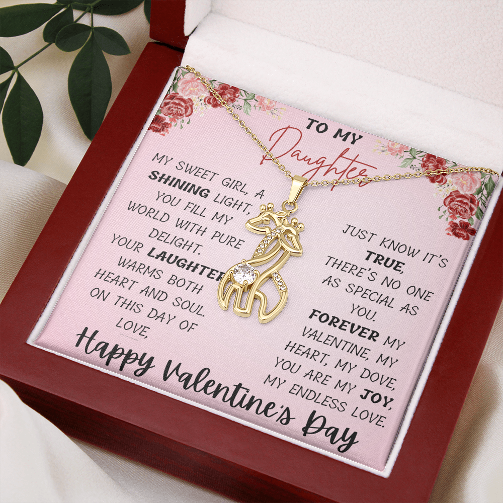 Graceful Love: Giraffe Necklace for Your Daughter This Valentine's Day