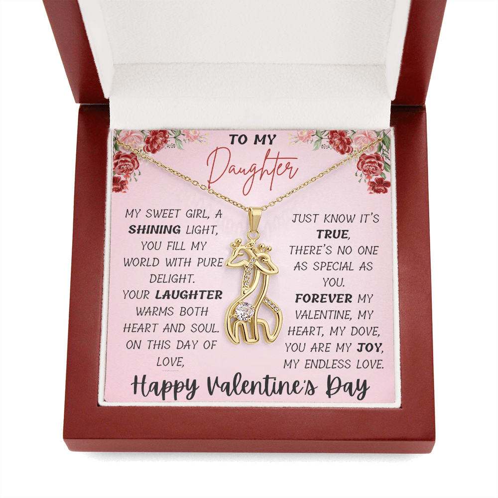 Graceful Love: Giraffe Necklace for Your Daughter This Valentine's Day