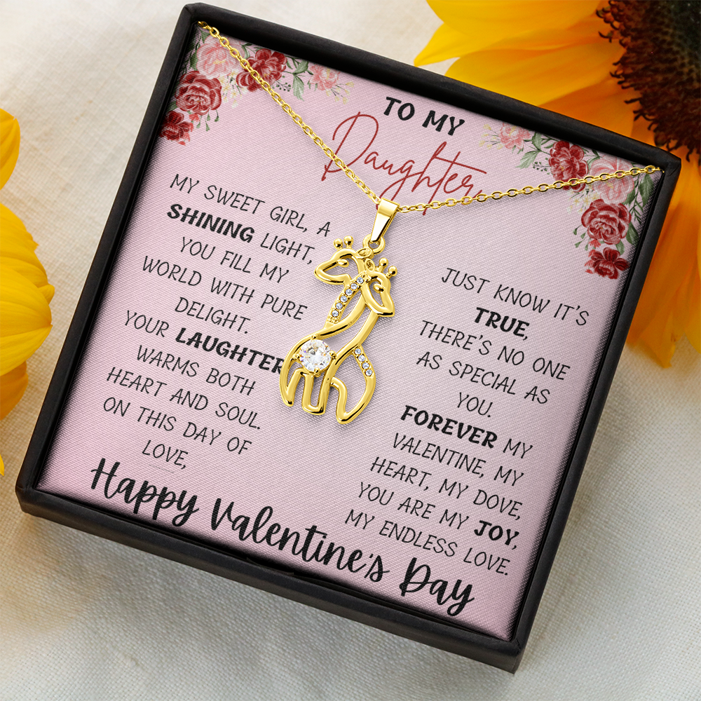 Graceful Love: Giraffe Necklace for Your Daughter This Valentine's Day